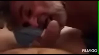 Sucking off an Italian bear